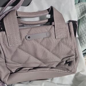 Lug Quilted Mini Bag in Gray